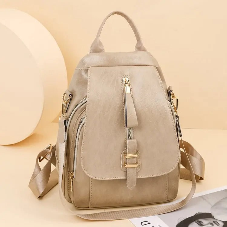 WW | Retro Leather Backpack with Style