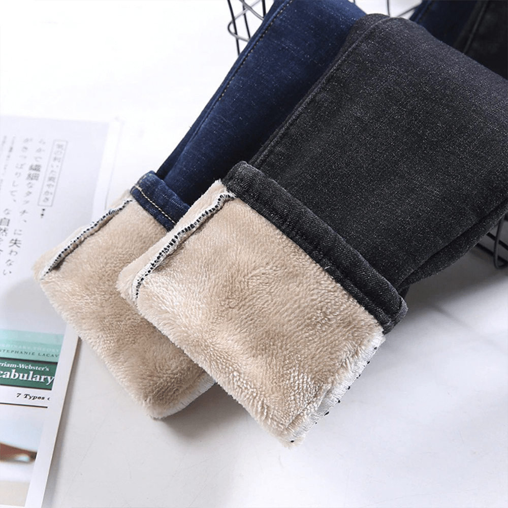 WW | Dehnbare Warme Fleece-Jeans