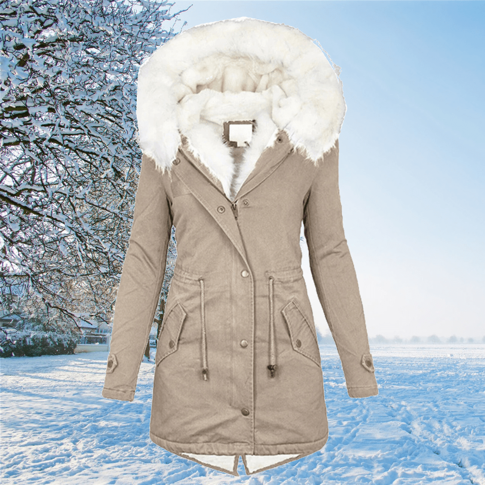 WW - Langer Und Warm Gefütterter Wintermantel