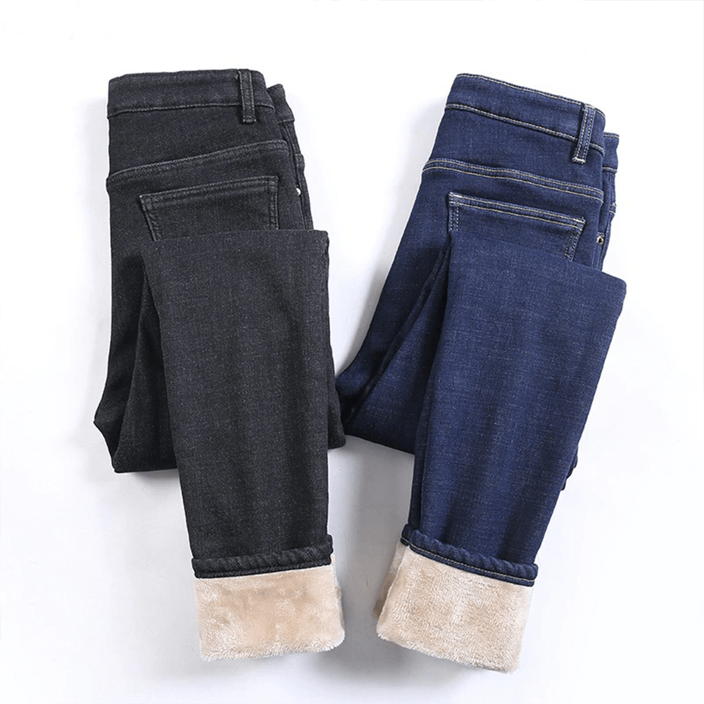 WW | Dehnbare Warme Fleece-Jeans