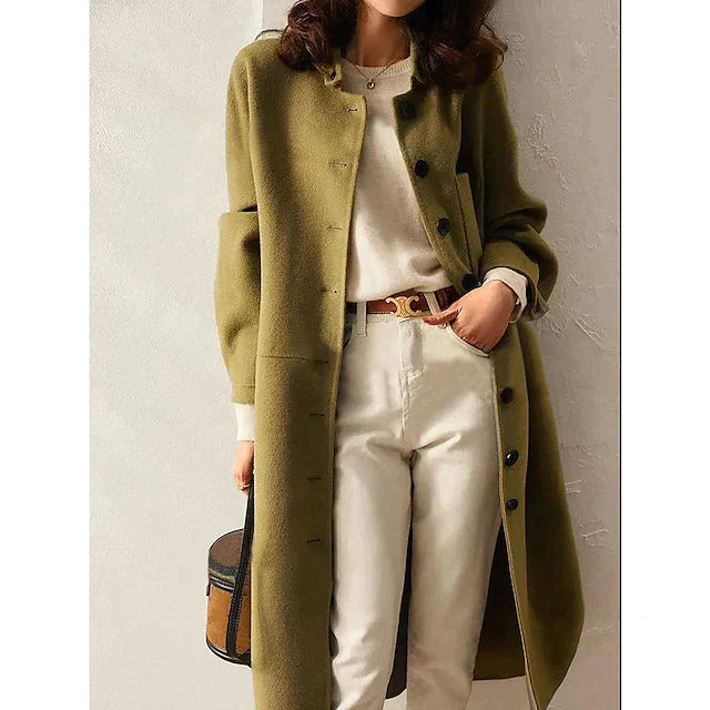 WW | Coat - Long elegant silhouette - Wide lapels - Comfortable casual cut