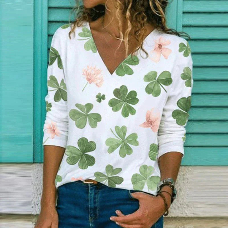Monelo™ - V-neck Loose Blouse Tops