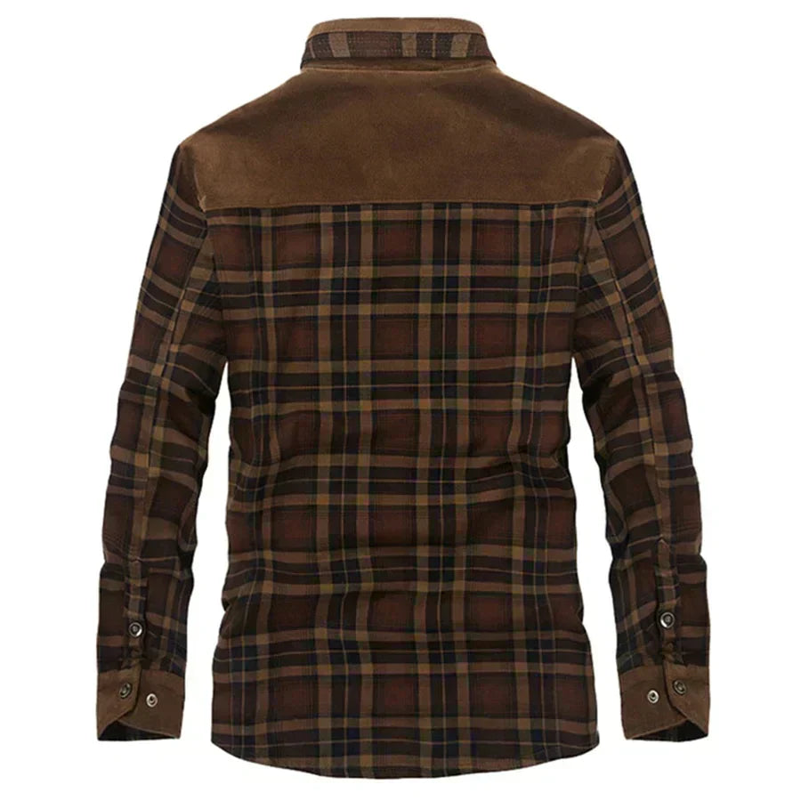 WW | Herren Karierte Winterjacke - Gefüttert