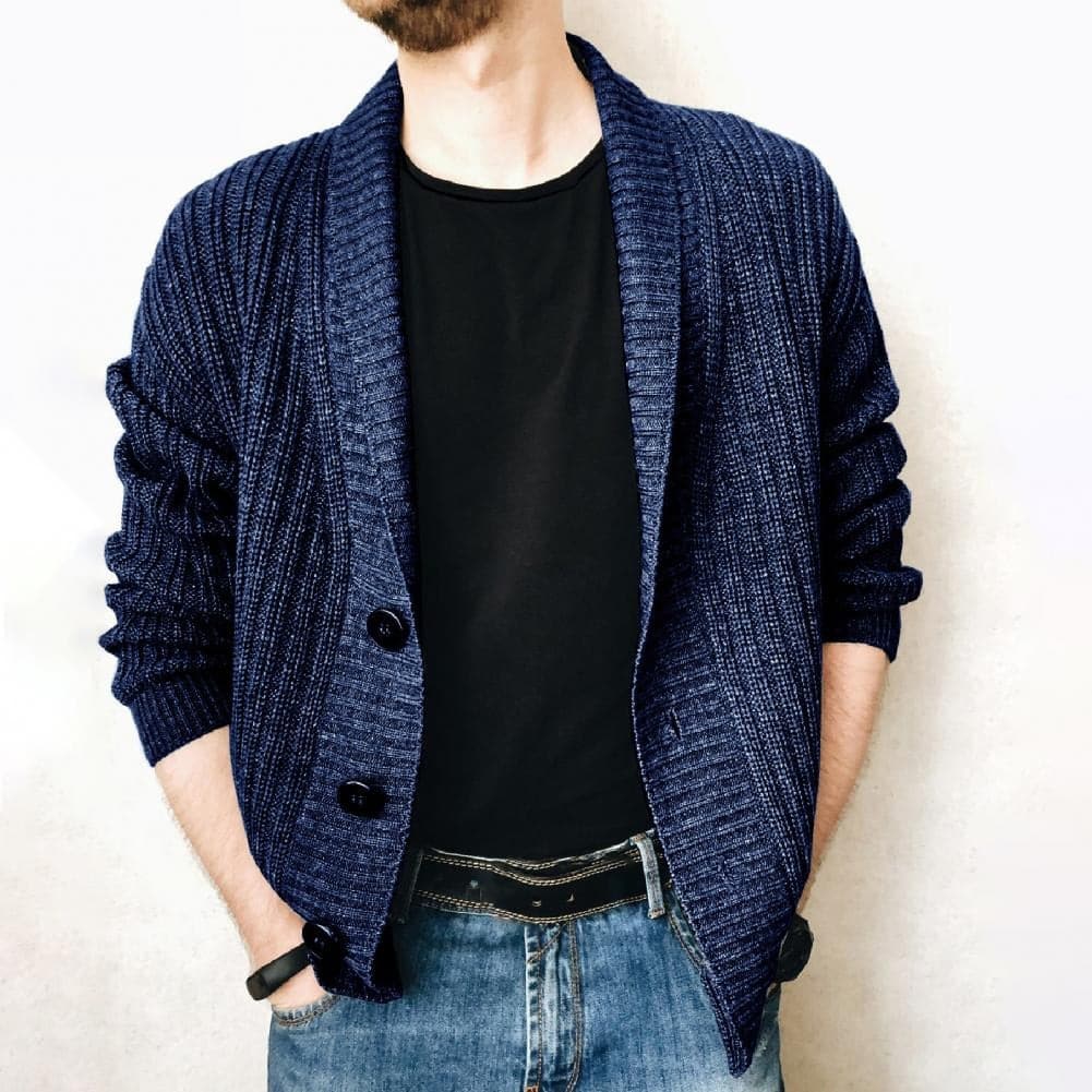WW | Fein Gestrickte Strickjacke Aus Warmem Baumwoll