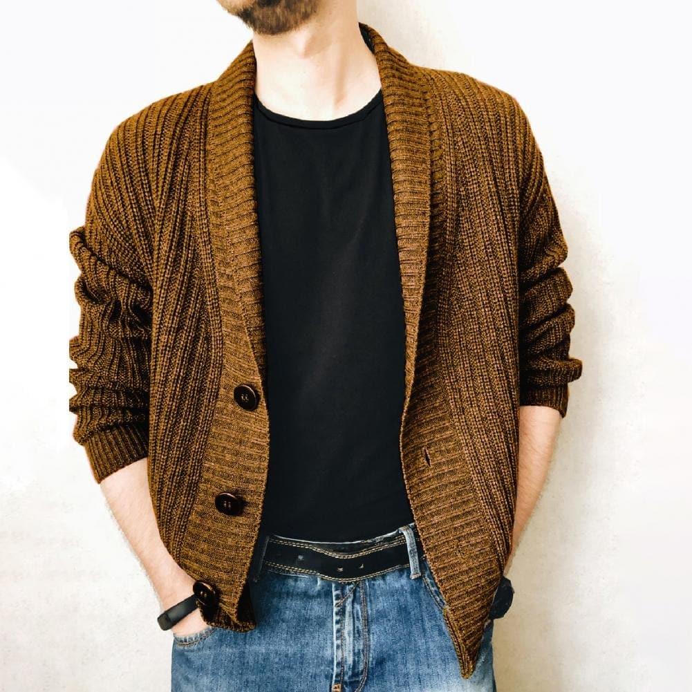 WW | Fein Gestrickte Strickjacke Aus Warmem Baumwoll