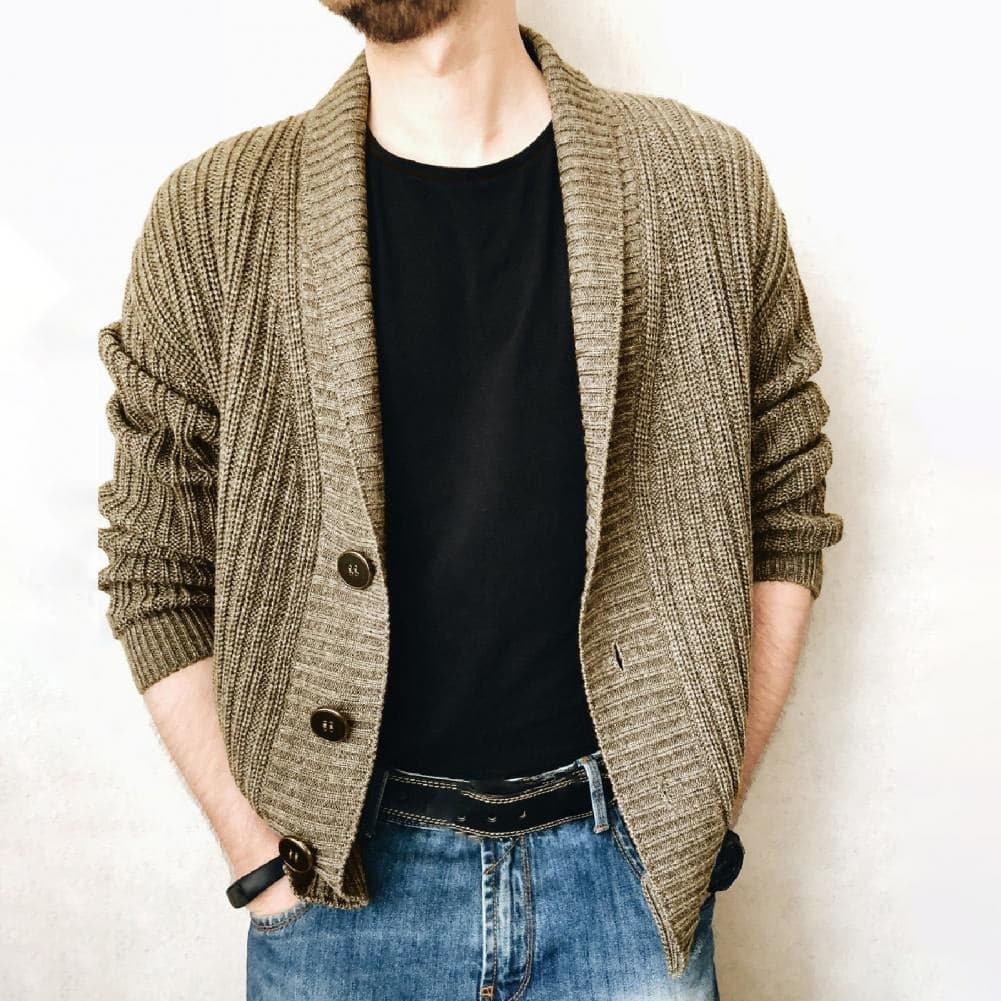 WW | Fein Gestrickte Strickjacke Aus Warmem Baumwoll