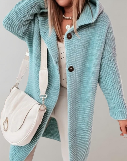 WW | Übergroßer Hoodie aus gemütlichem und elegantem Strick