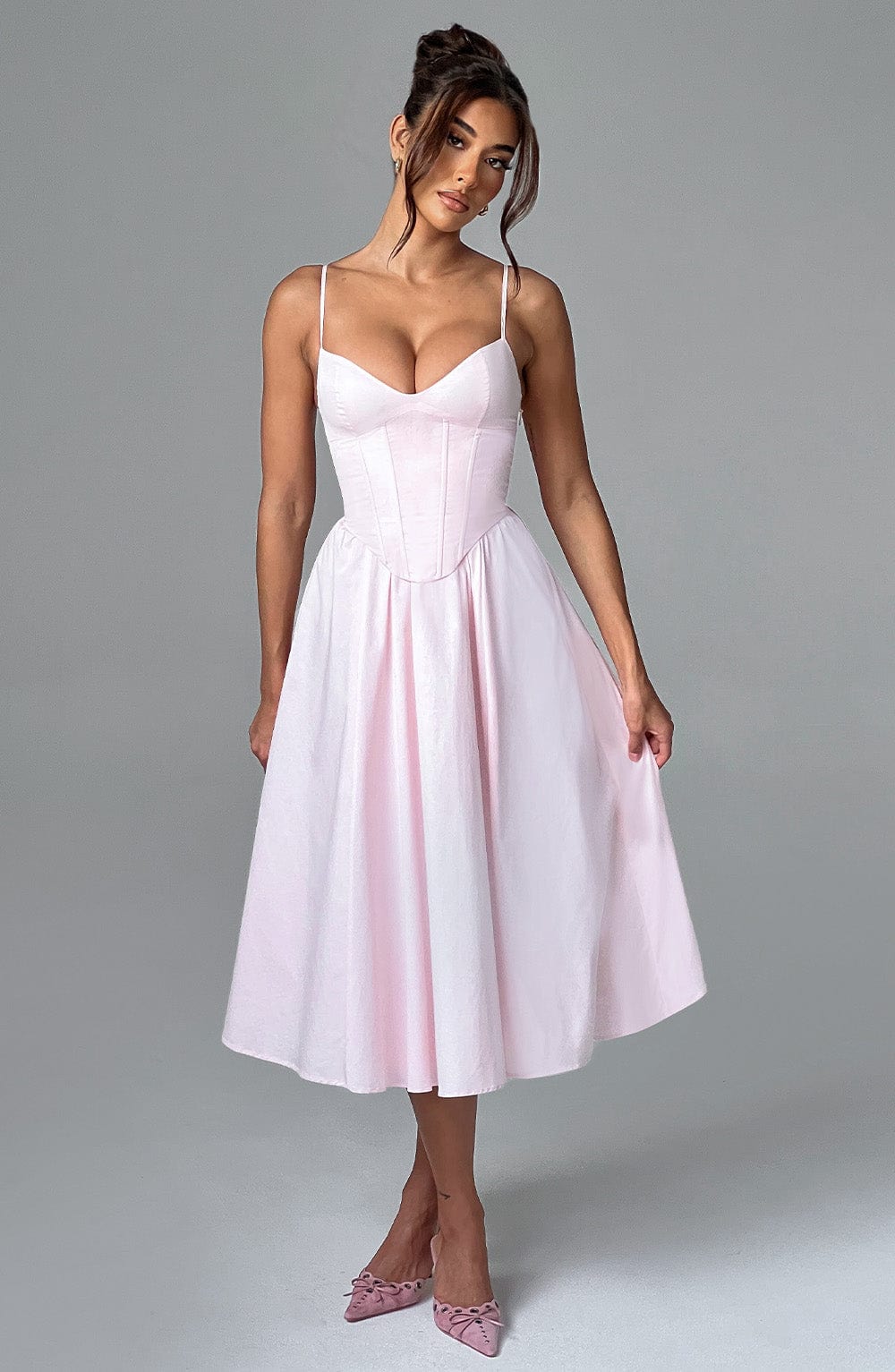 Grace™ | Corset Midi Dress