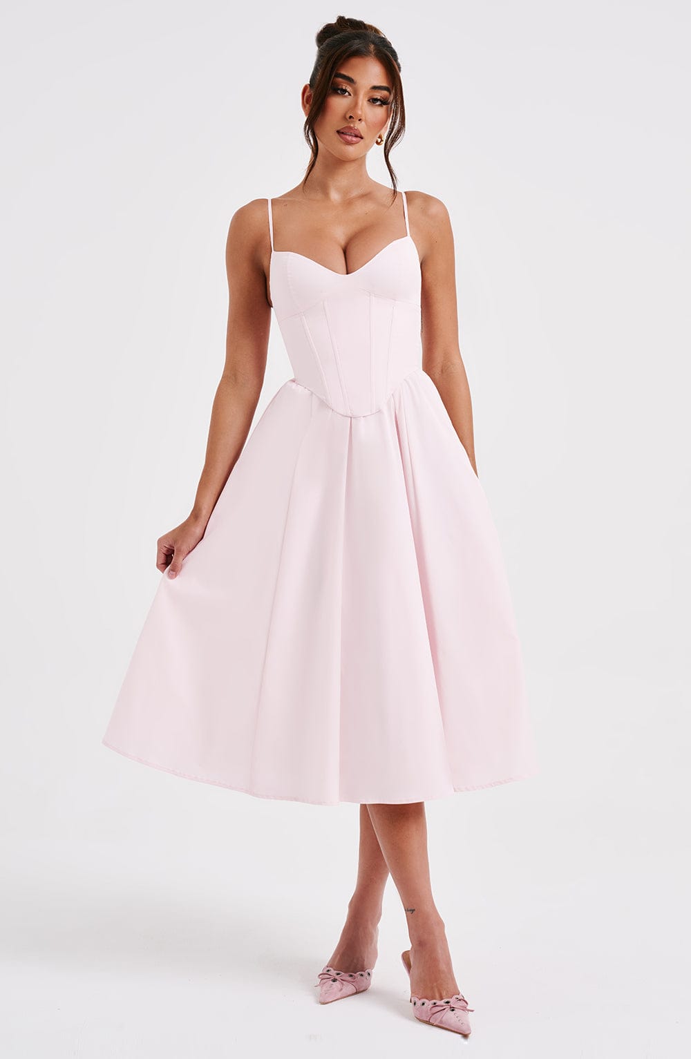 Grace™ | Corset Midi Dress