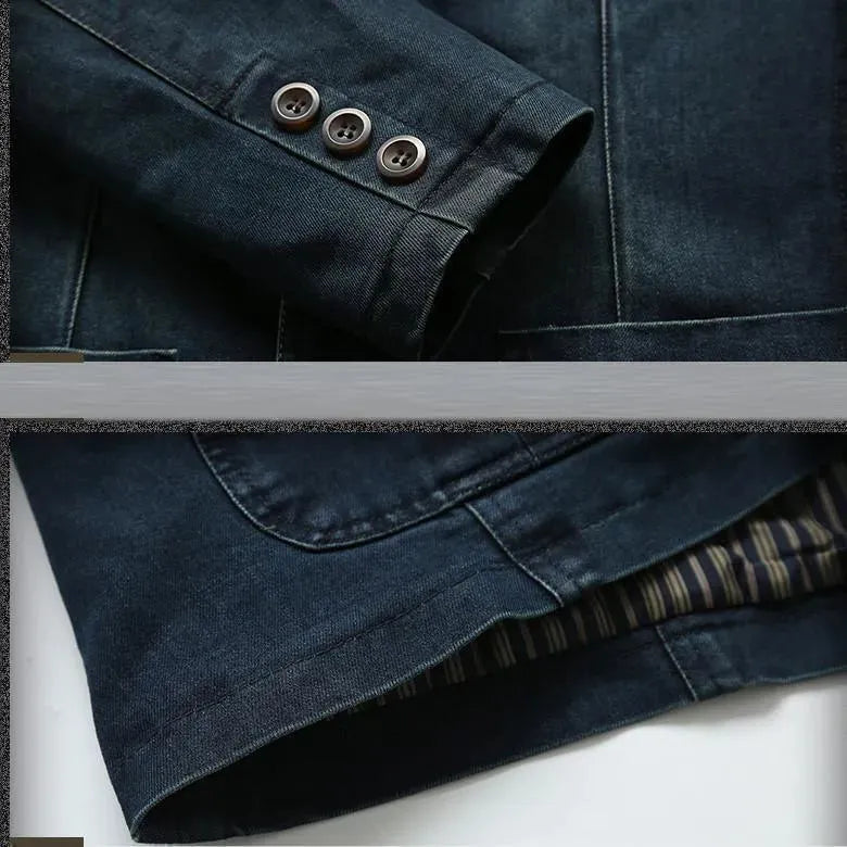 WW | Men's Blazer - Cowboy Denim Jeans Blazer