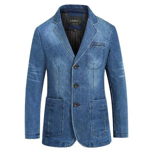 WW | Men's Blazer - Cowboy Denim Jeans Blazer