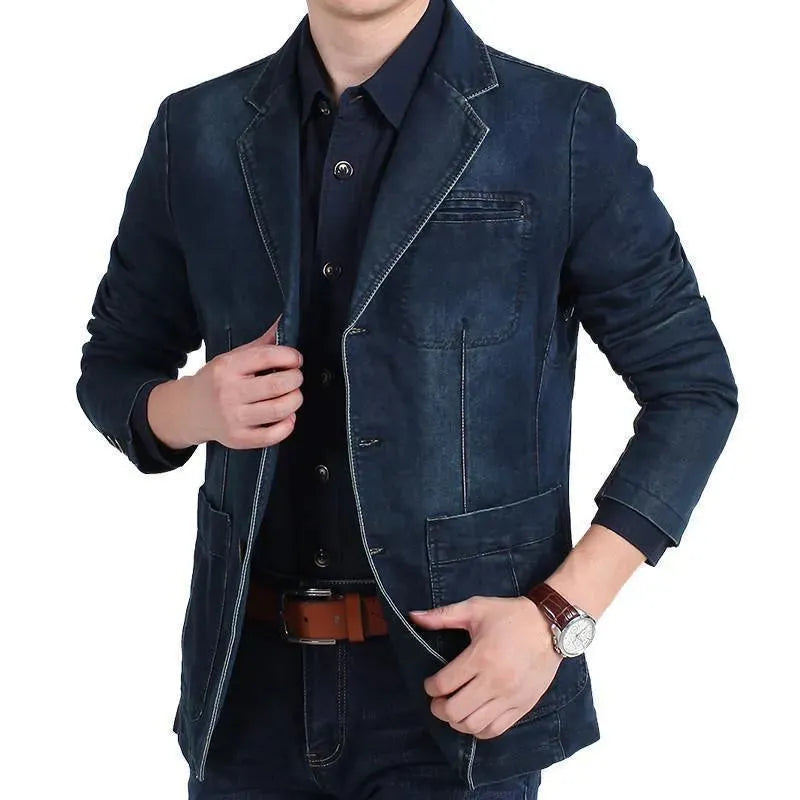 WW | Men's Blazer - Cowboy Denim Jeans Blazer