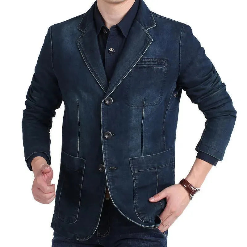 WW | Men's Blazer - Cowboy Denim Jeans Blazer