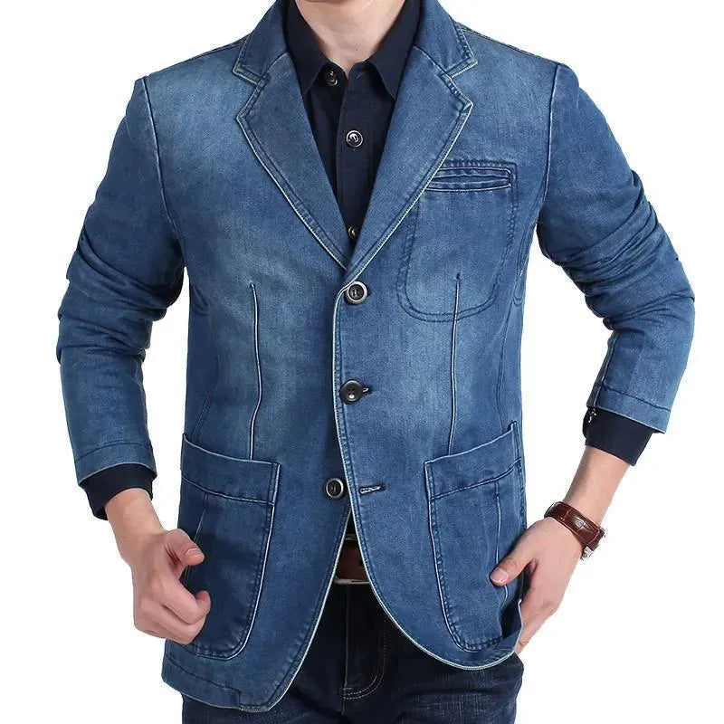 WW | Men's Blazer - Cowboy Denim Jeans Blazer