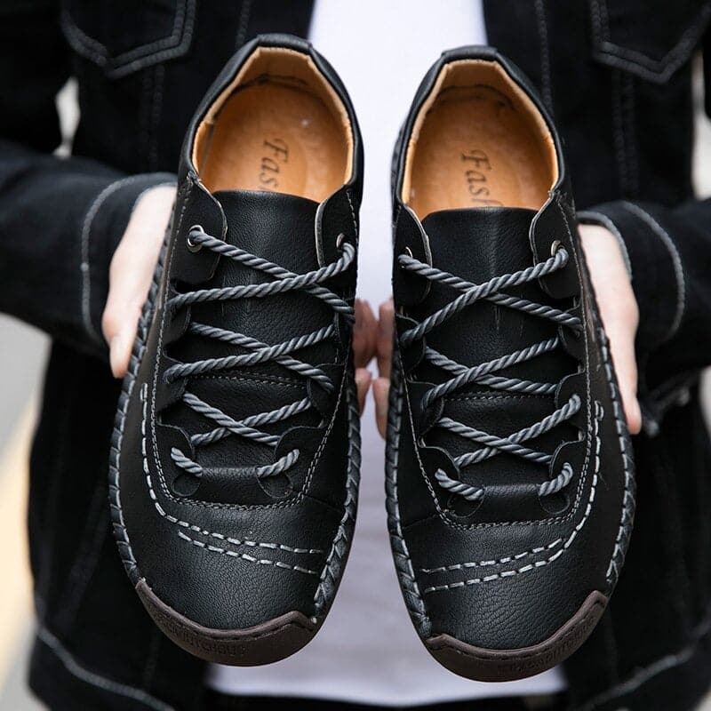 WW | Stylish and Comfortable Leather Platform Training Shoes