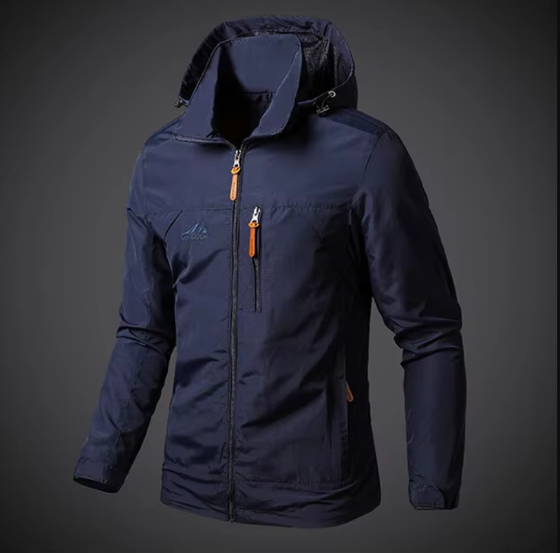 WW | Herren Wasserdichte Windjacke - Mit Kapuze