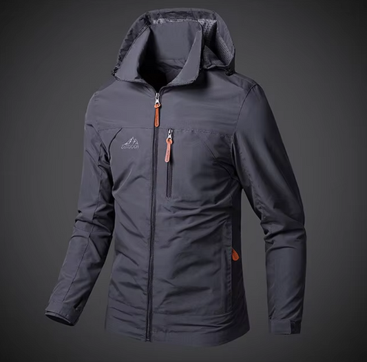 WW | Herren Wasserdichte Windjacke - Mit Kapuze