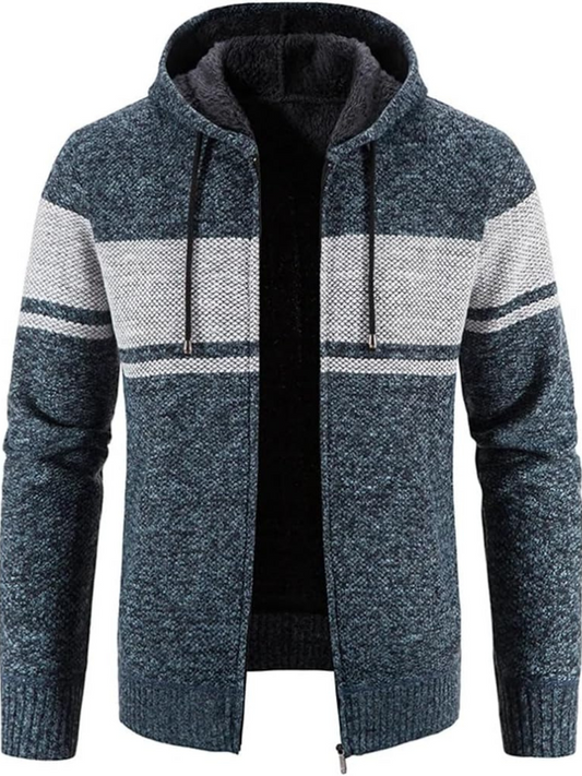 WW | Kapuzenpullover Mit Reißverschluss Aus Strick in Der Farbe Chai Für Herren