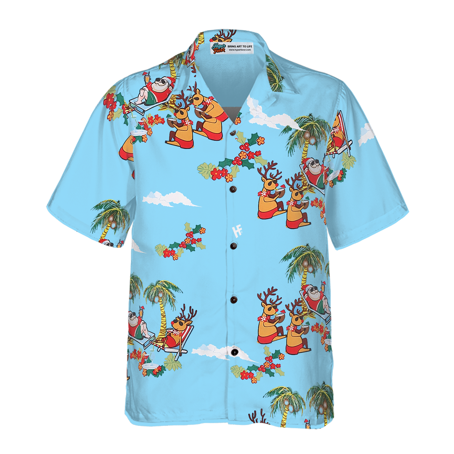 WW | Frohe Weihnachten Santa Claus 2 Hawaiian Shirt