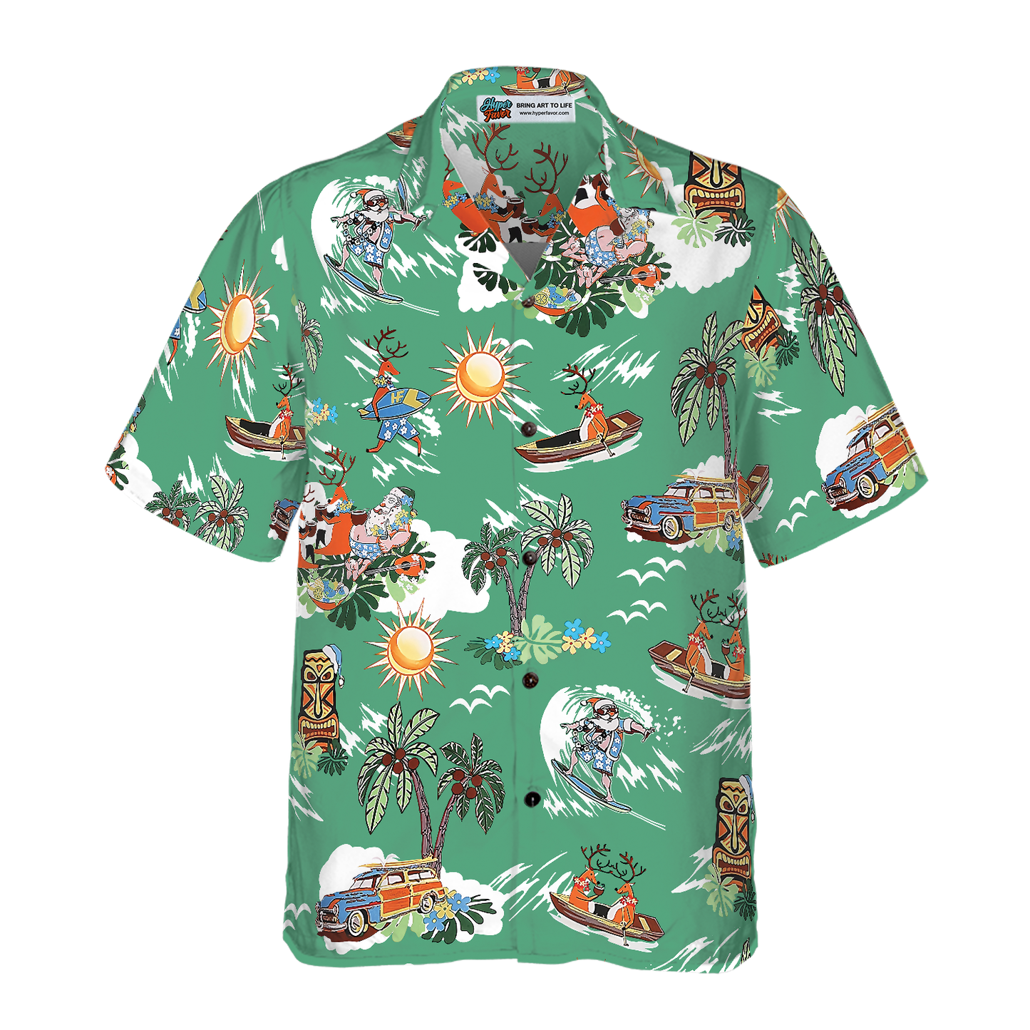 WW | Frohe Weihnachten Santa Claus 10 Hawaiian Shirt