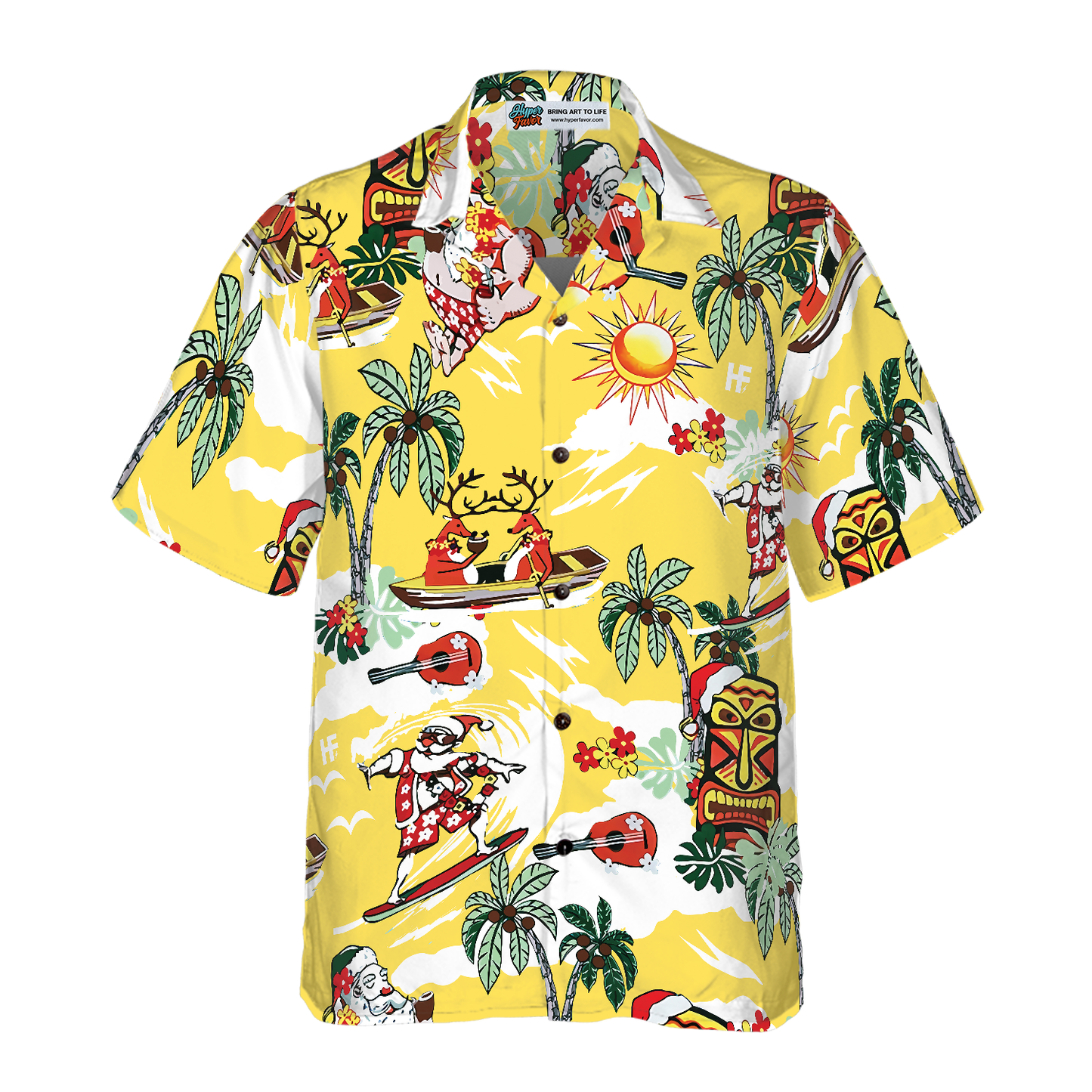 WW | Frohe Weihnachten Santa Claus 15 Hawaiian Shirt