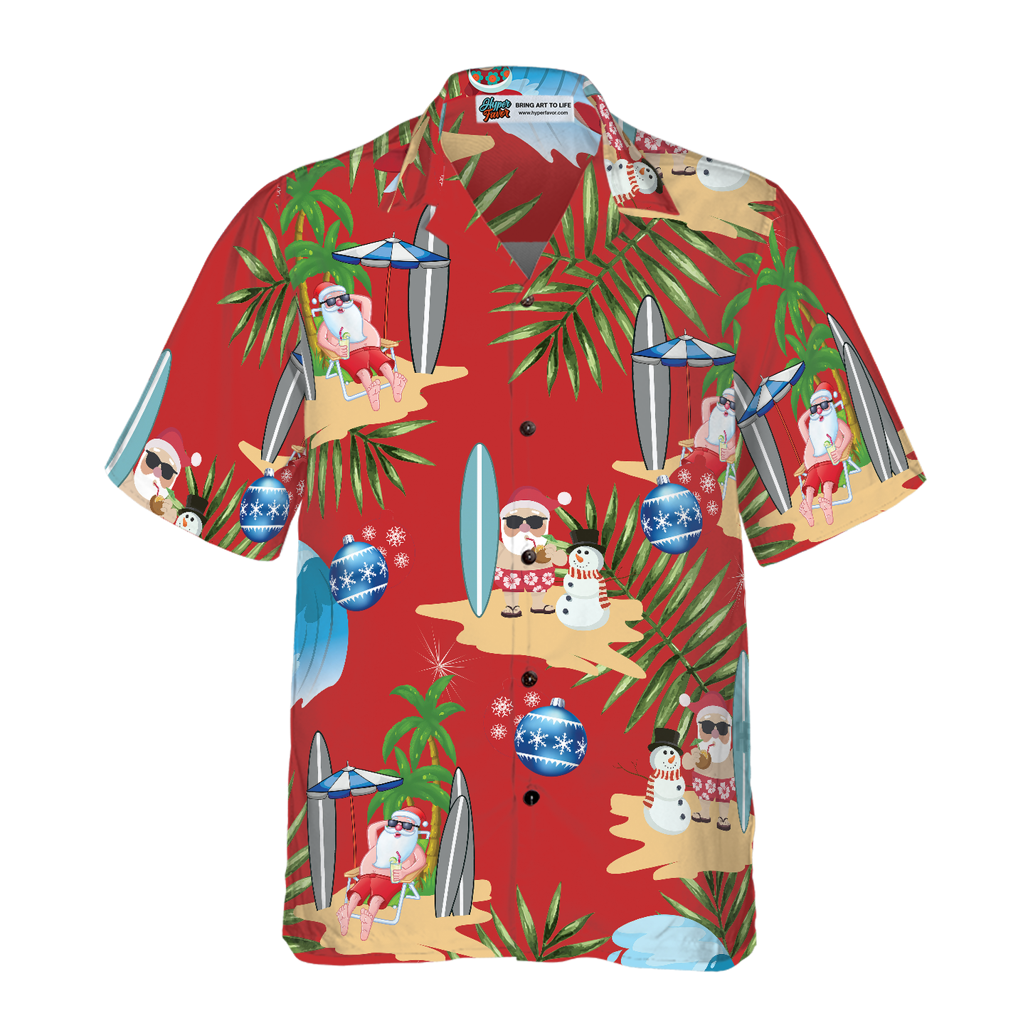 WW | Frohe Weihnachten Santa Claus 11 Hawaiihemd