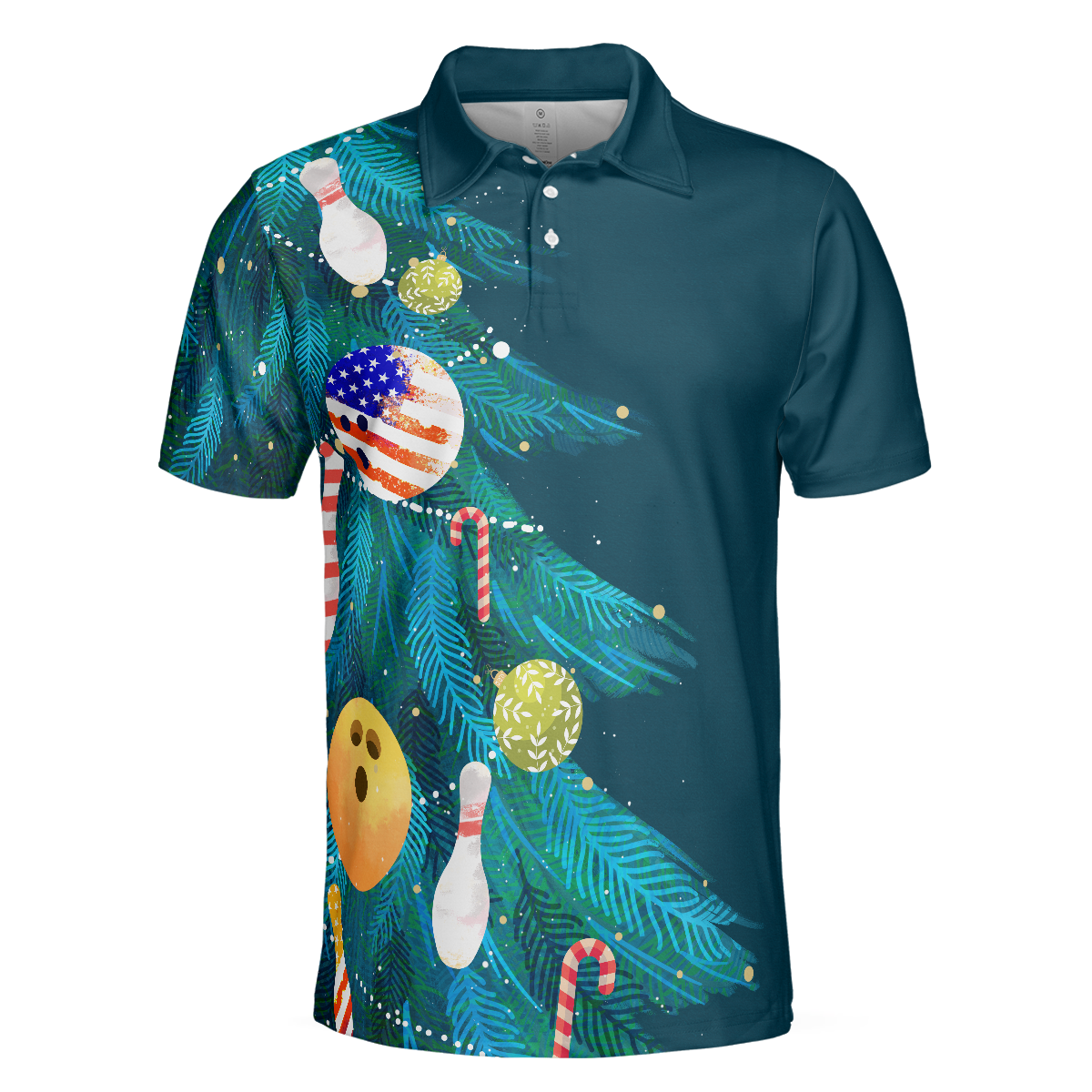 WW | Weihnachtsbaumdekorationen mit Bowling Herren Poloshirts