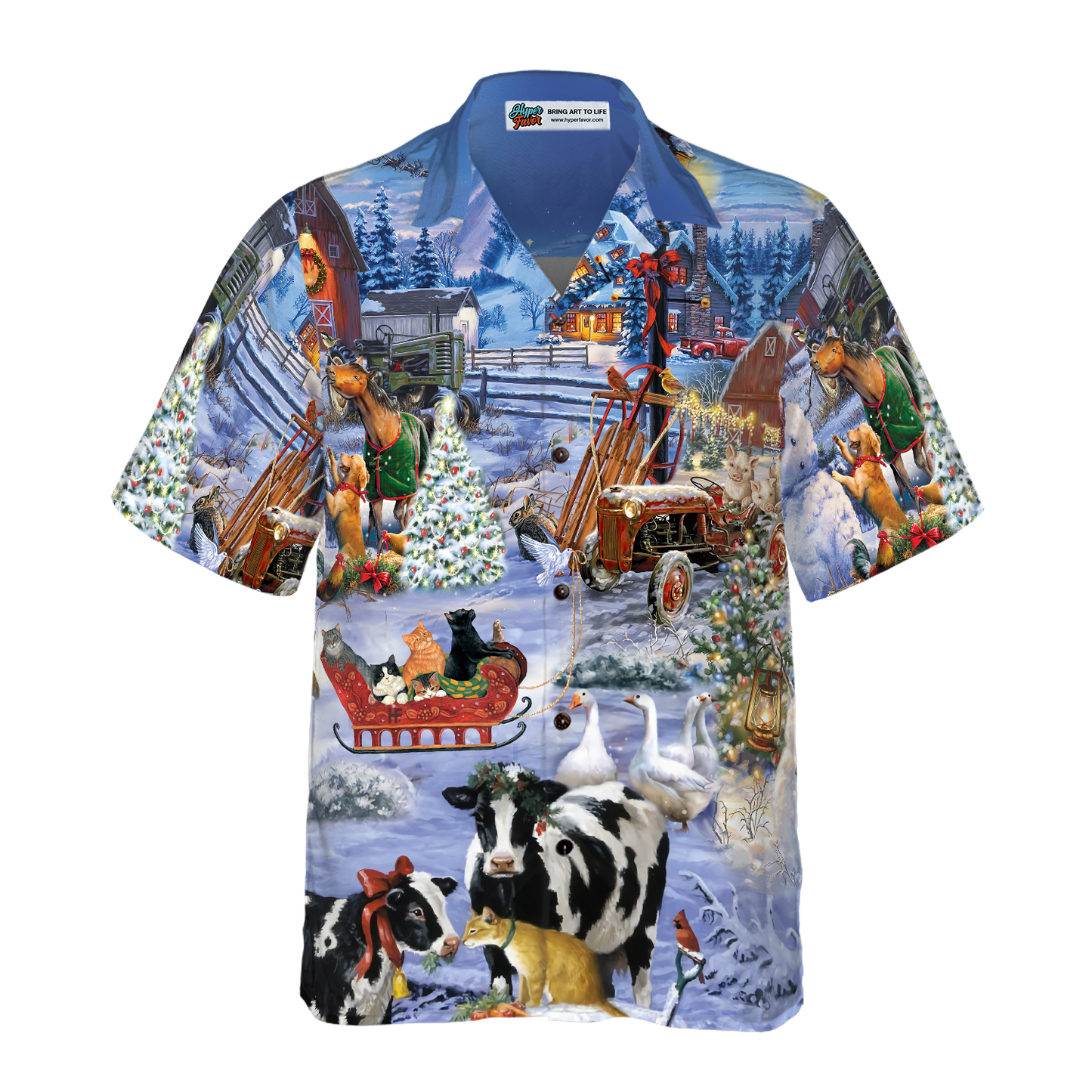 WW | SCHÖNE FARM AN WEIHNACHTEN Hawaiian Shirt