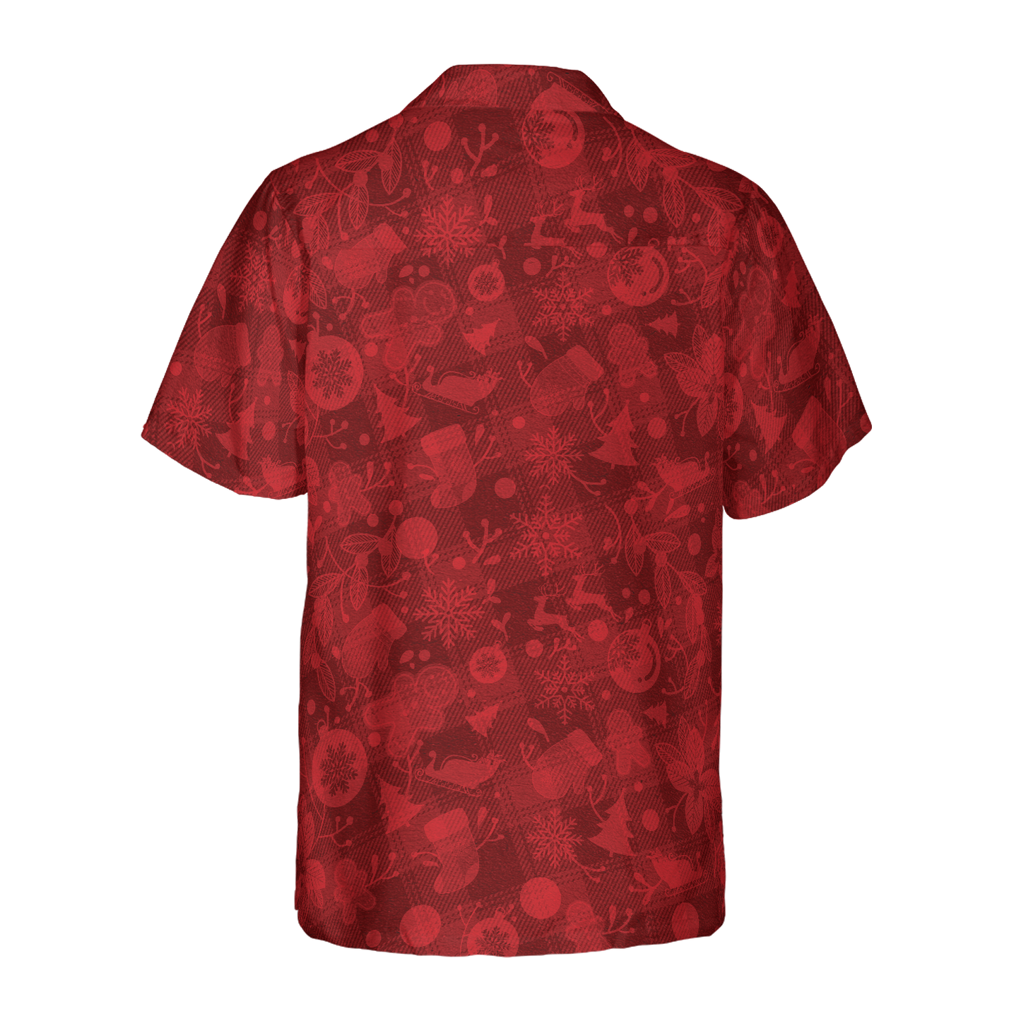 WW | Hyperfavor Weihnachts-Hawaiian-Shirts für Männer und Frauen, Weihnachts-Lebkuchenmann-Hawaiian-Shirt mit Knopfleiste Kurzarm