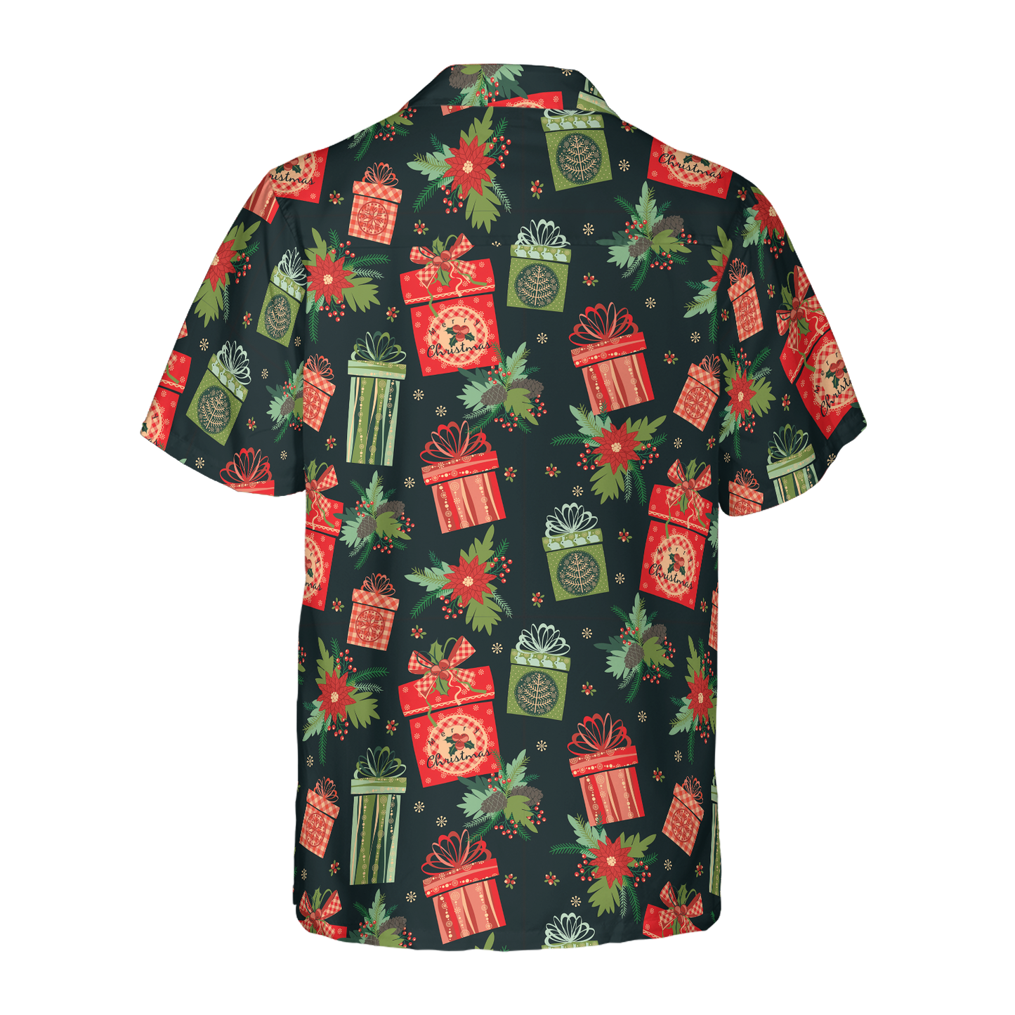 WW | Hyperfavor Weihnachten Hawaiian Hemden, Weihnachtsgeschenk Musterhemd Kurzarm, Weihnachtshemd Ideen Geschenk für Männer und Frauen