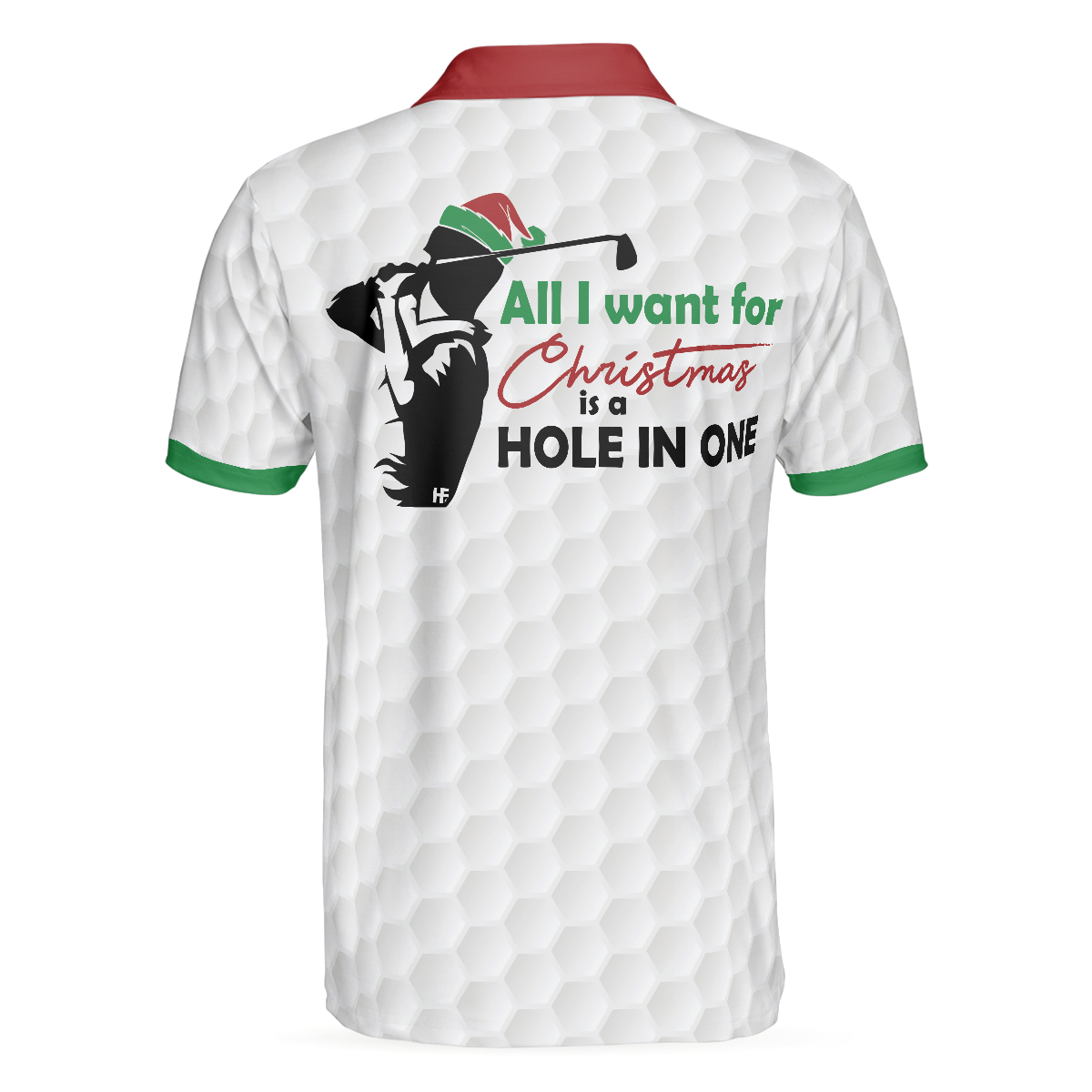 WW | Golf Alles, was ich will Polo-Shirt, Geschenkidee für männliche Golfer, lustiges weihnachtliches Golfhemd