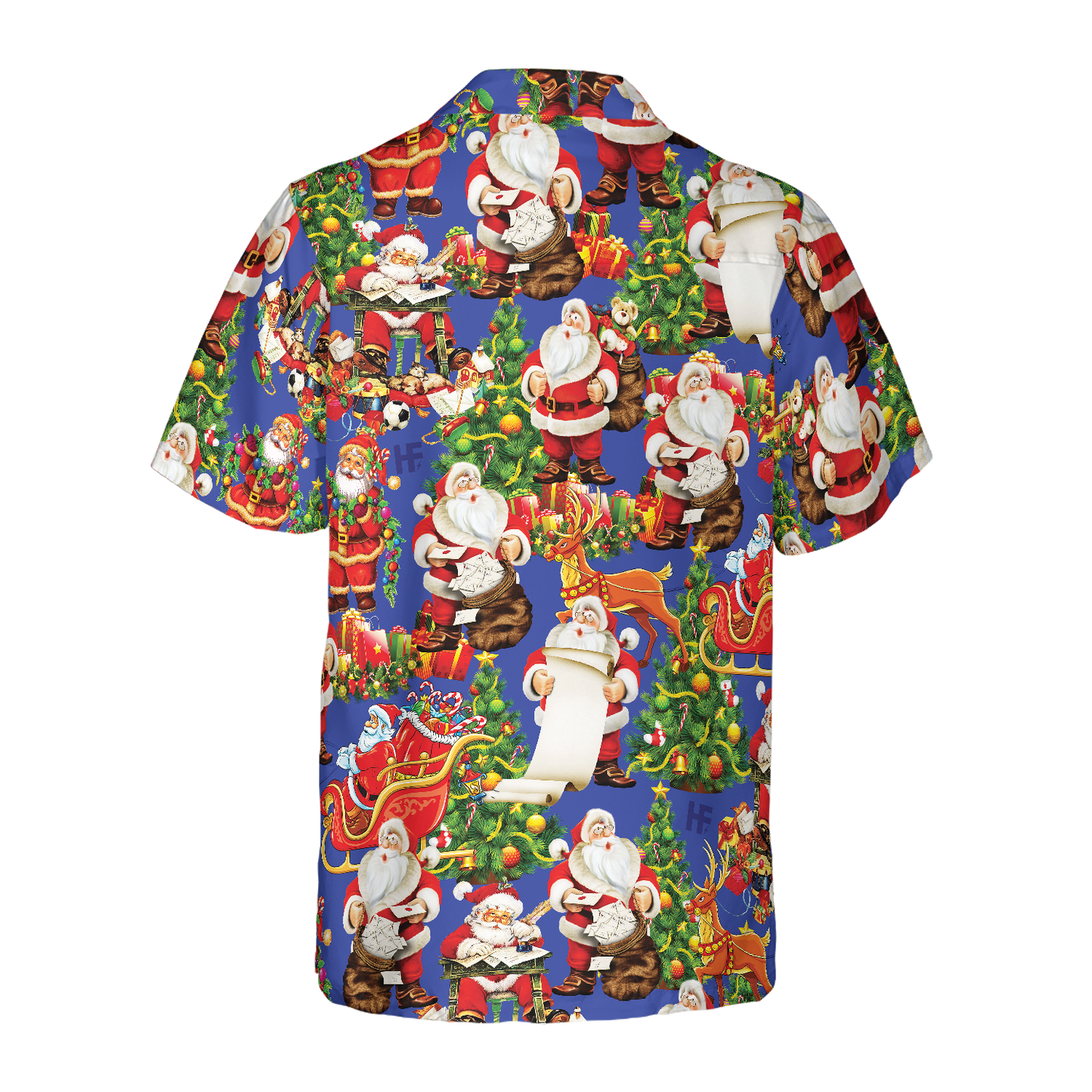 WW | Frohe Weihnachten Santa Claus 6 Hawaii-Hemd
