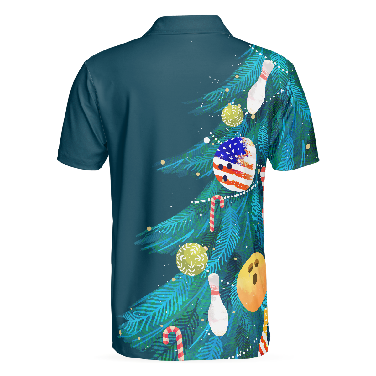 WW | Weihnachtsbaumdekorationen mit Bowling Herren Poloshirts