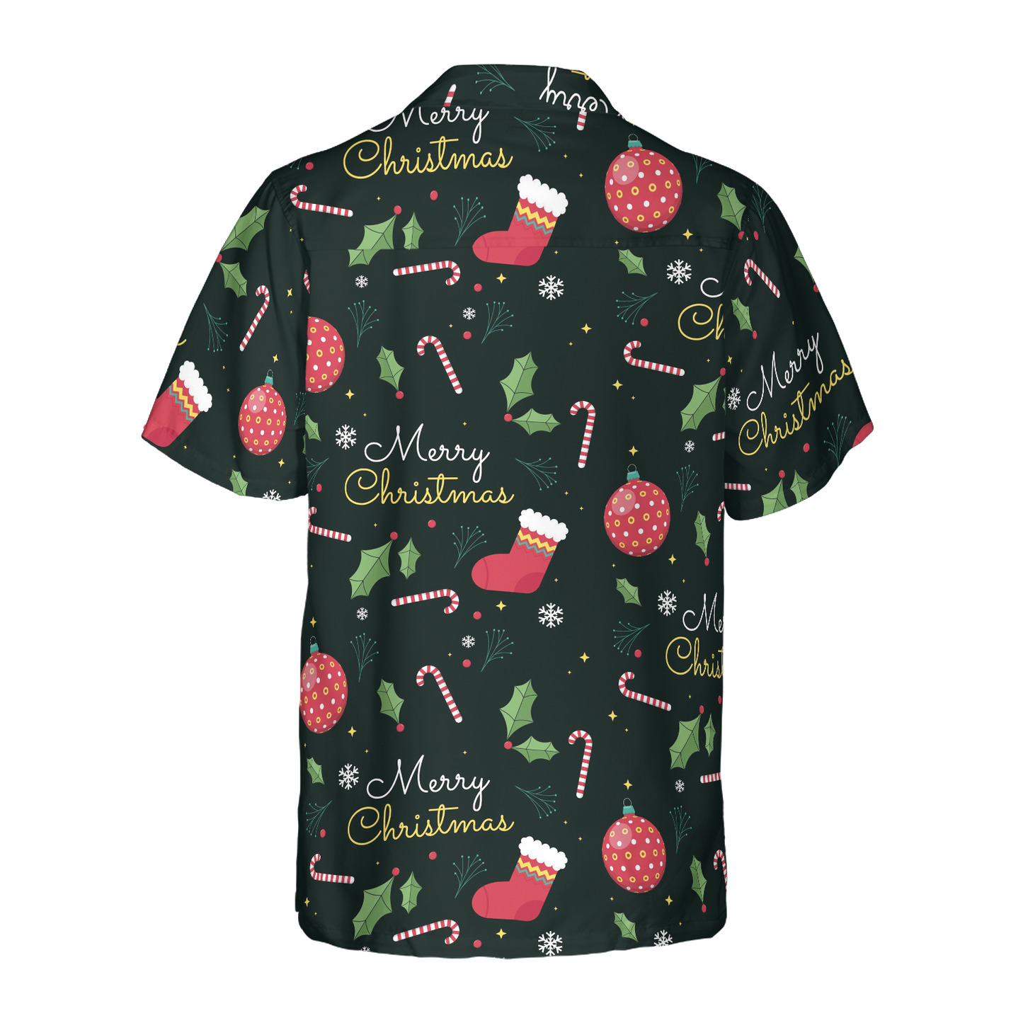 WW | Hyperfavor Weihnachts-Hawaiianhemden, Fröhliche Weihnachten Musterhemd Kurzarm, Weihnachtshemd Geschenkidee für Männer und Frauen