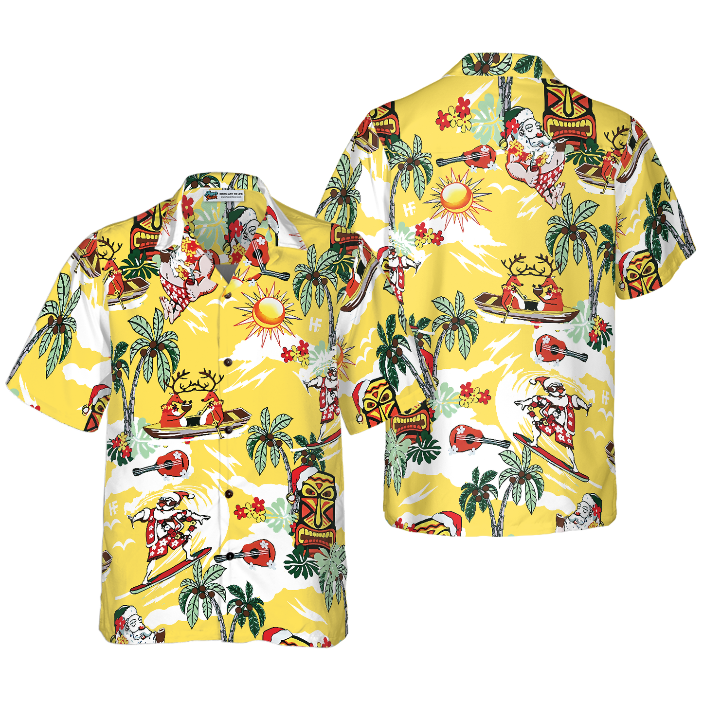 WW | Frohe Weihnachten Santa Claus 15 Hawaiian Shirt