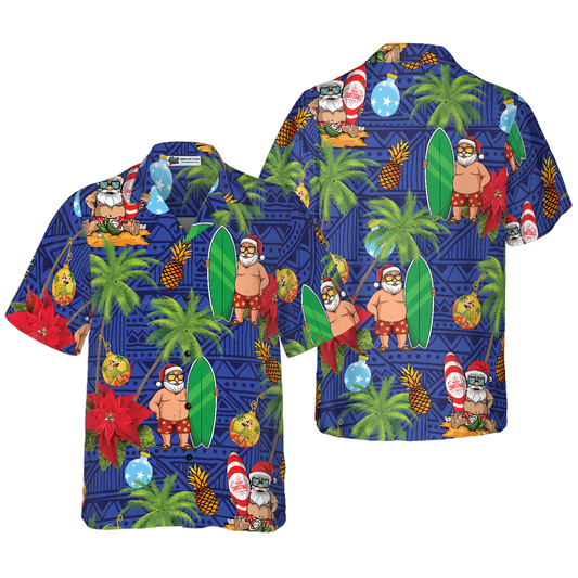 WW | Merry Christmas Santa Claus 1 Hawaiian Shirt