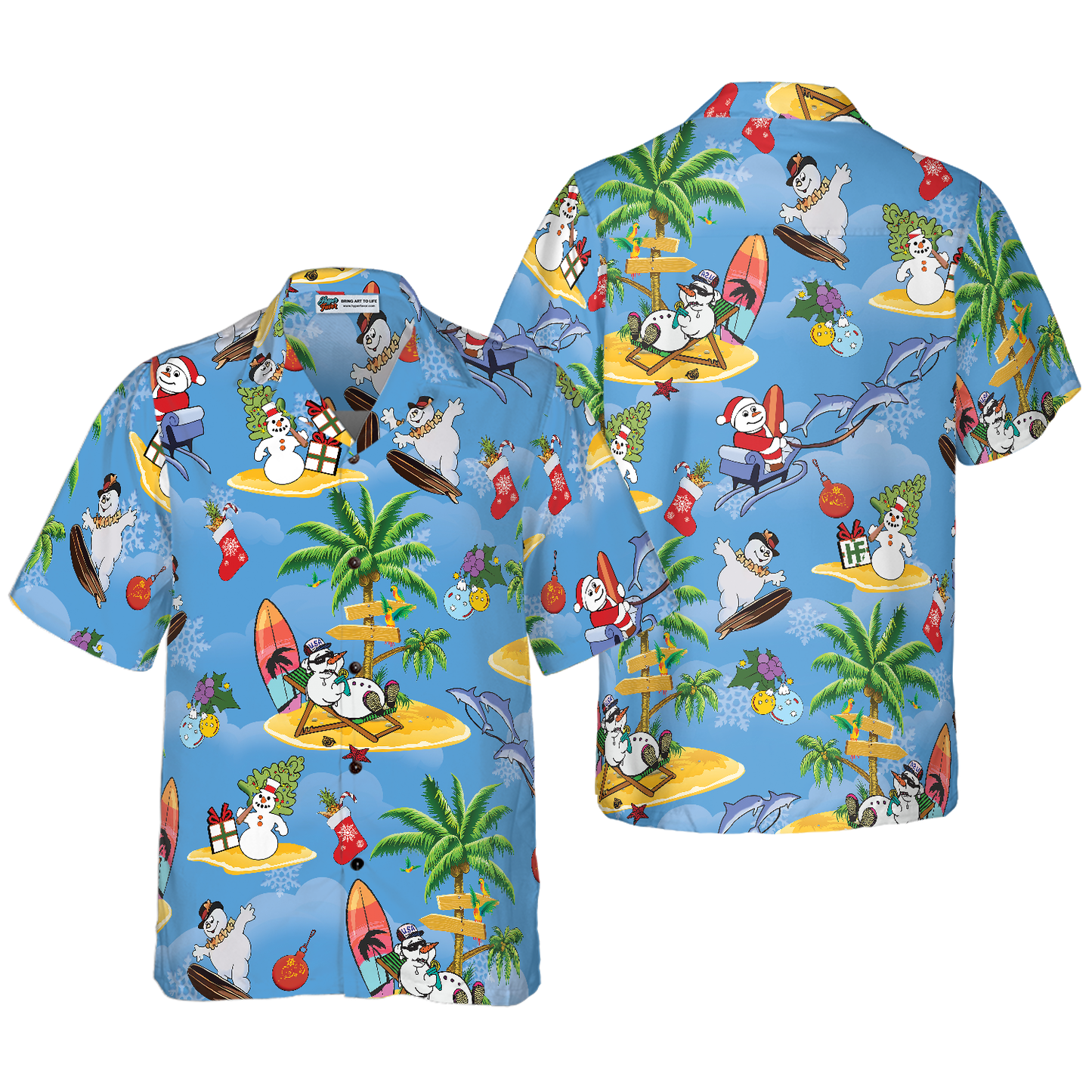 WW | Frohe Weihnachten Weihnachtsmann 17 Hawaiian Shirt