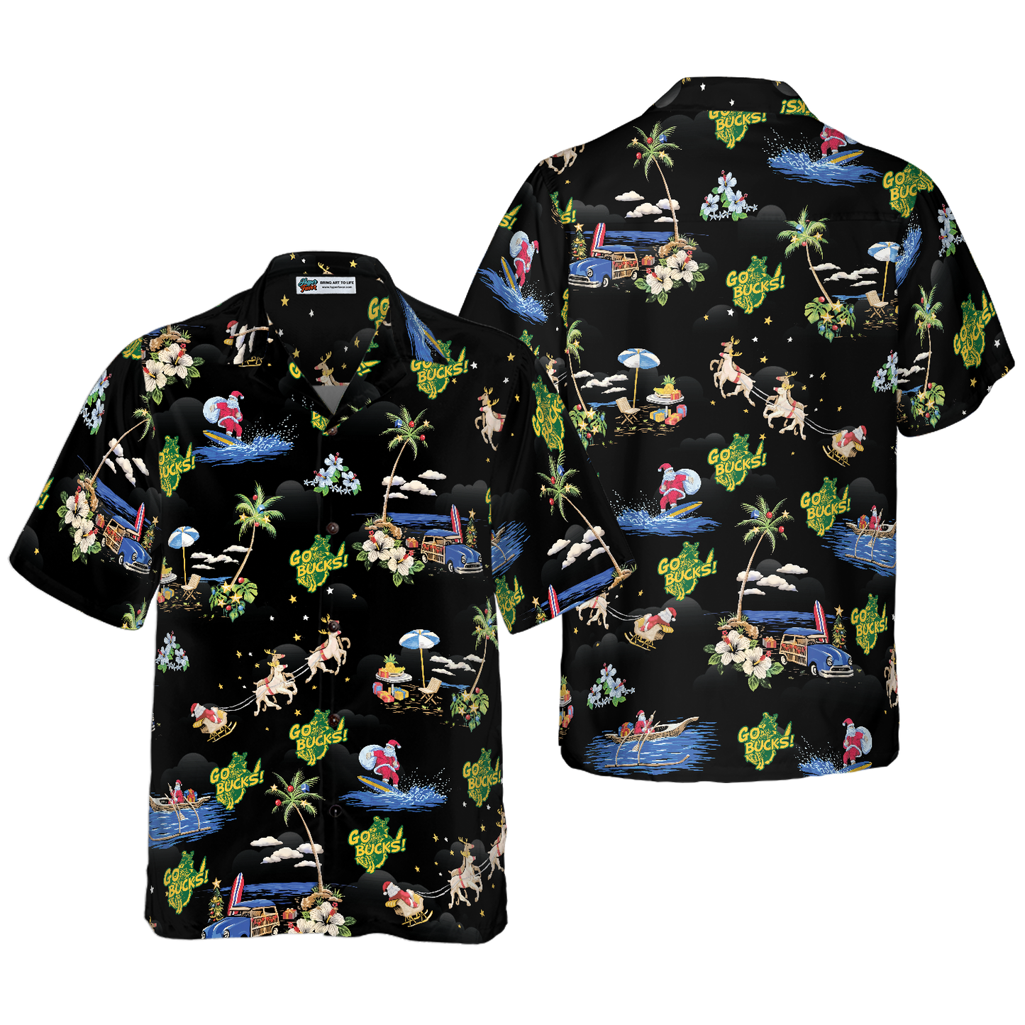 WW | Go Bucks Logo Weihnachts Hawaiian-Shirt