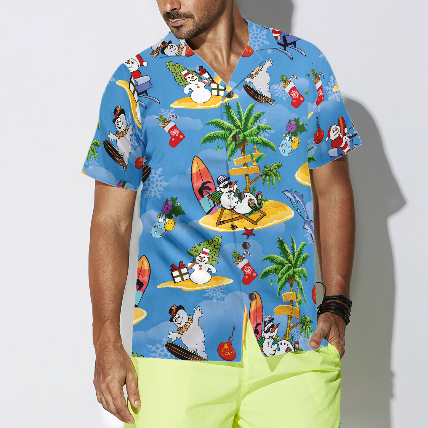 WW | Frohe Weihnachten Weihnachtsmann 17 Hawaiian Shirt