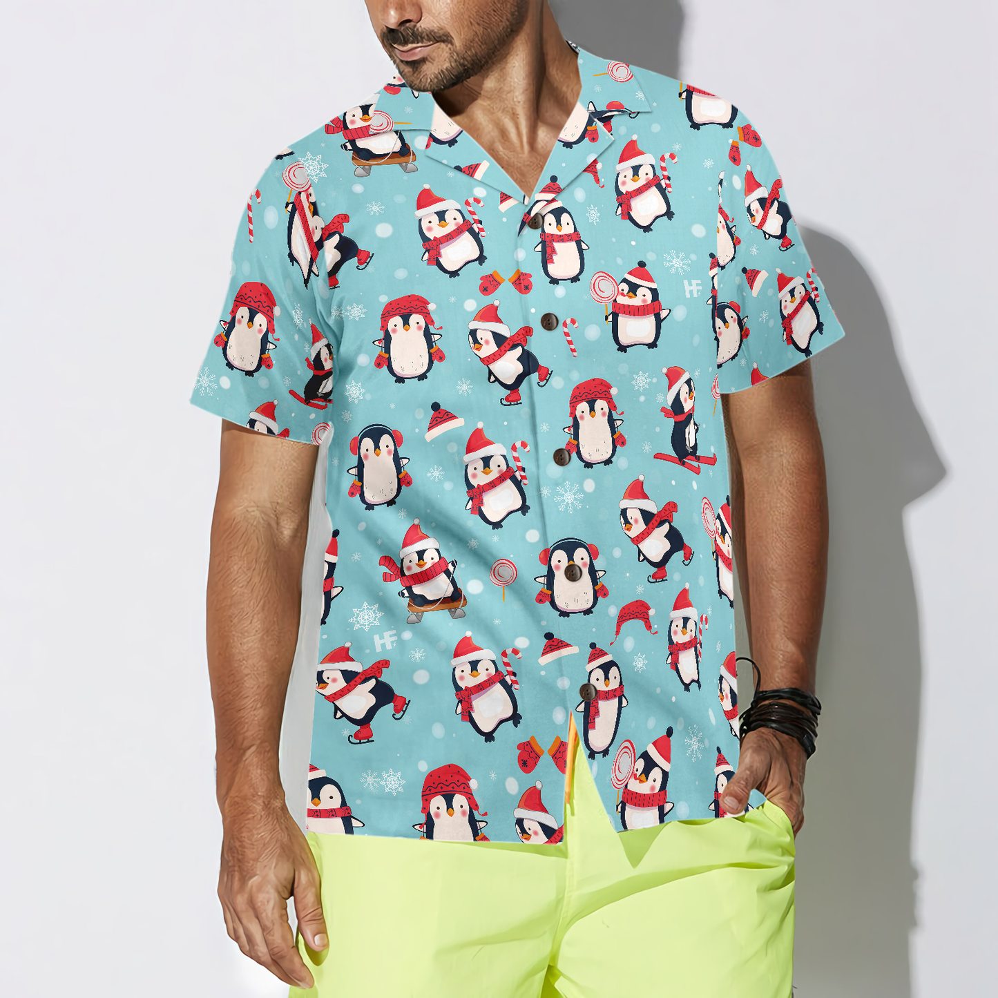 WW | Frohe Weihnachten Muster 5 Hawaiian Shirt