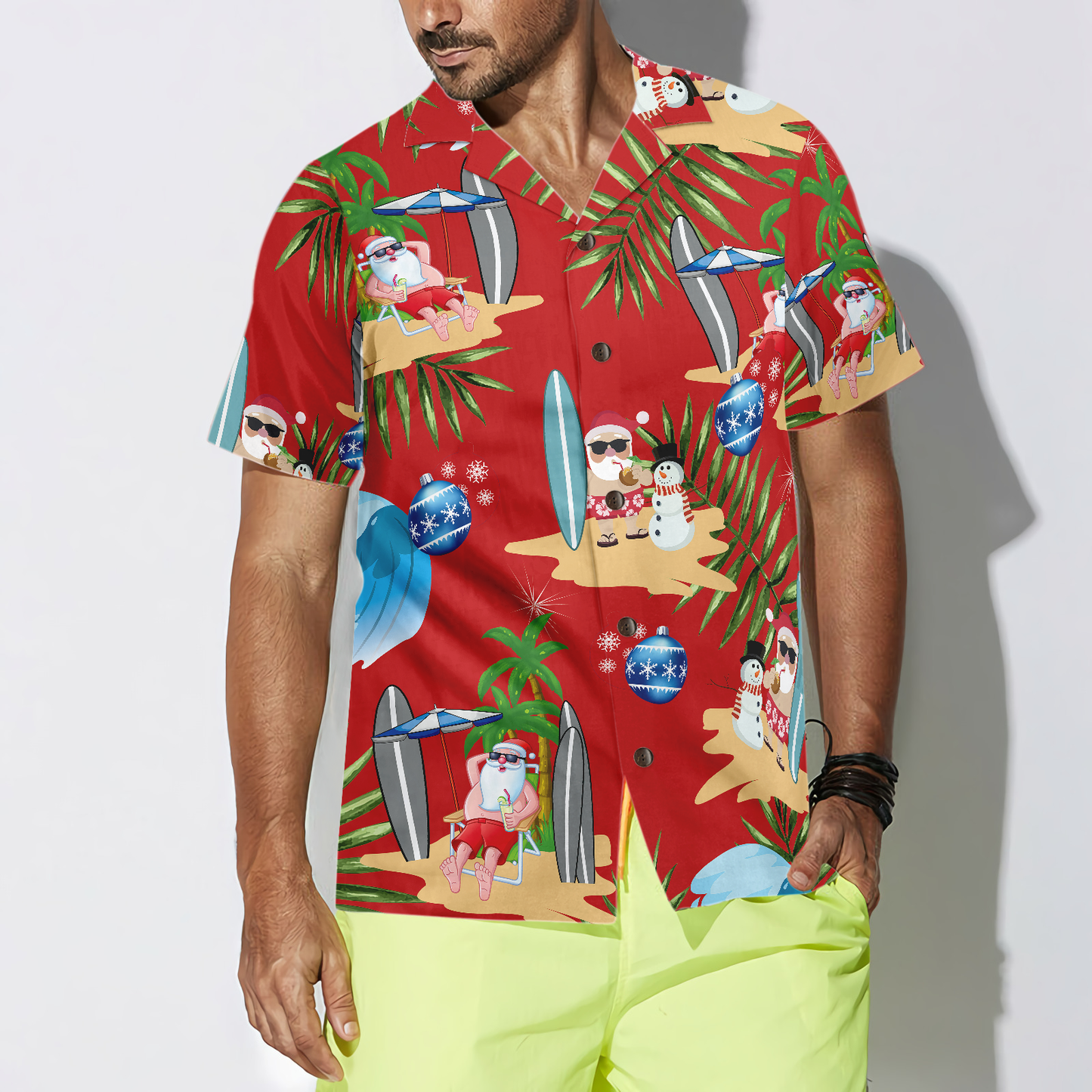 WW | Frohe Weihnachten Santa Claus 11 Hawaiihemd