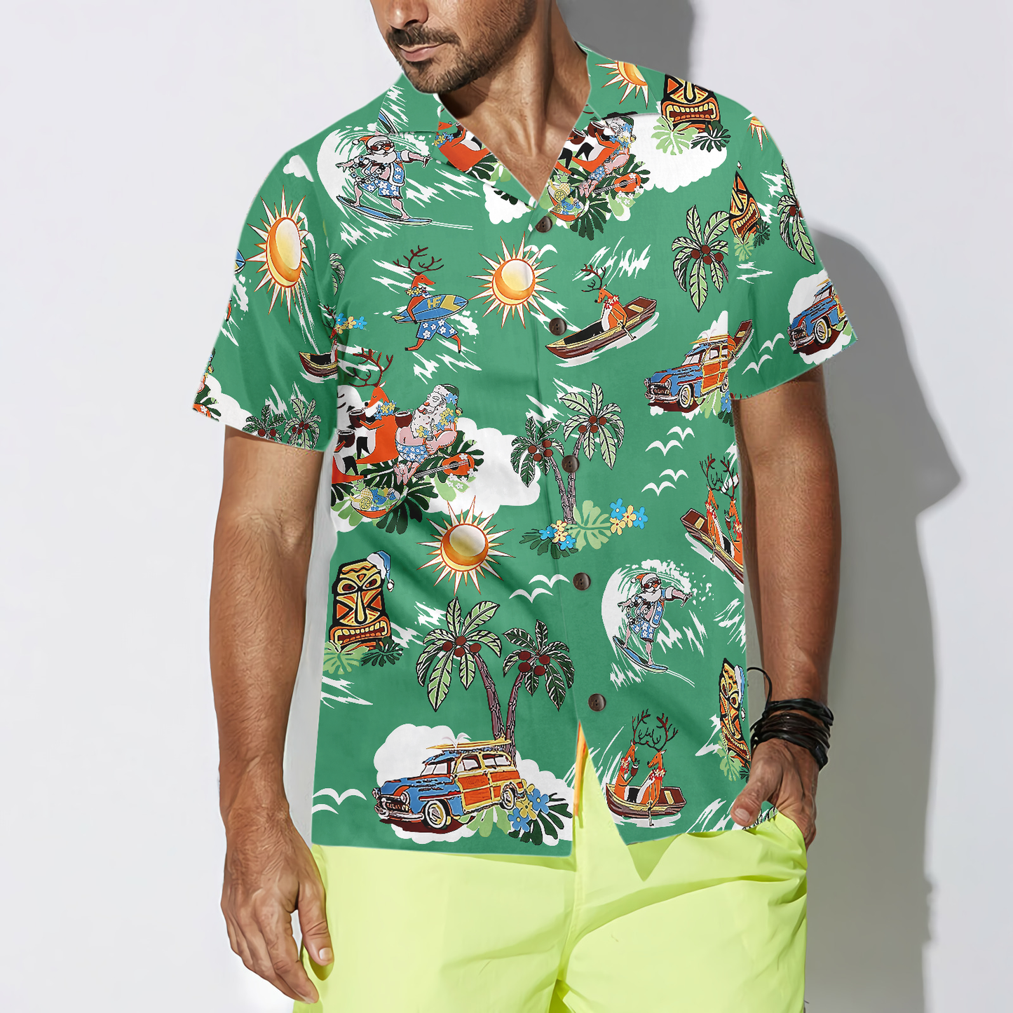 WW | Frohe Weihnachten Santa Claus 10 Hawaiian Shirt