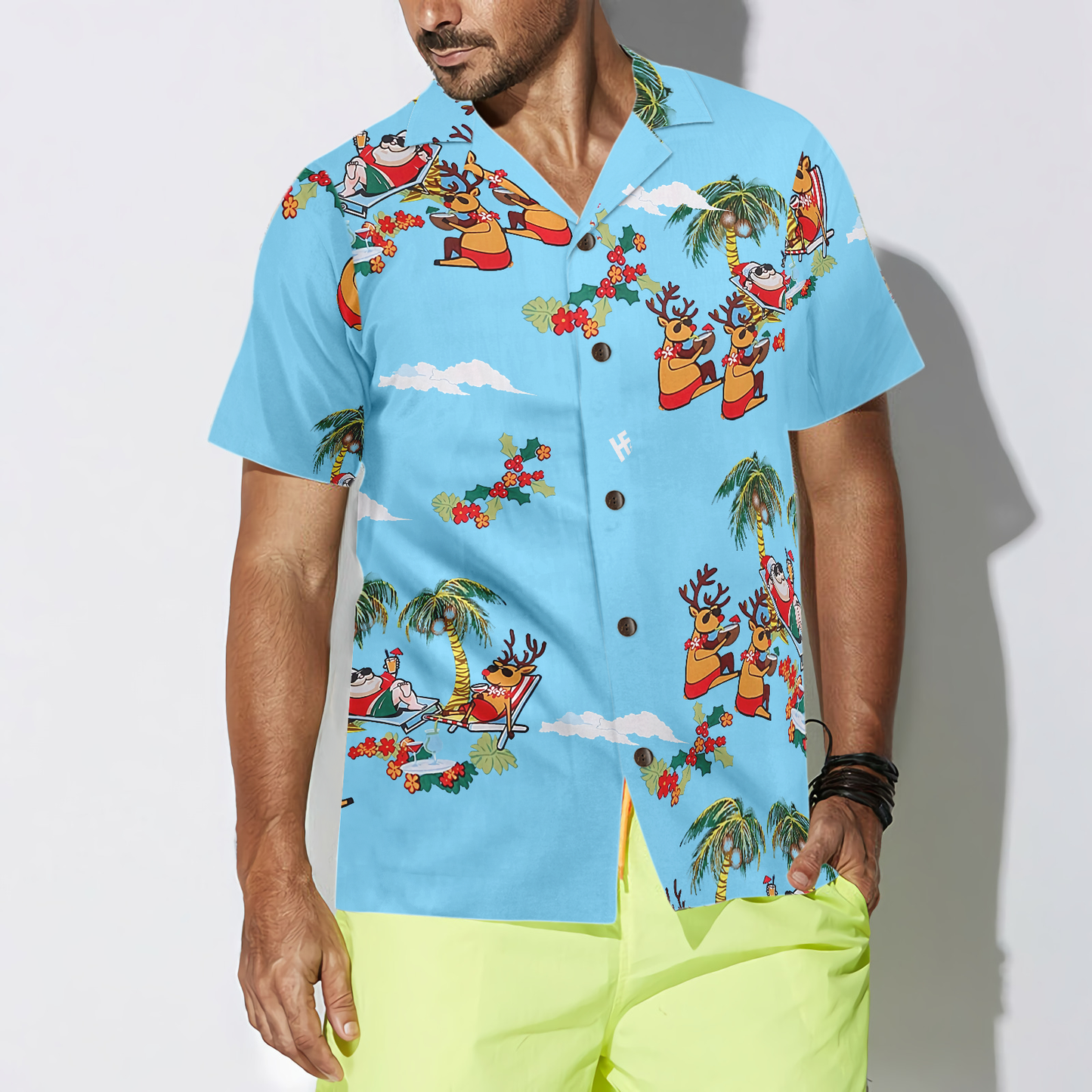 WW | Frohe Weihnachten Santa Claus 2 Hawaiian Shirt
