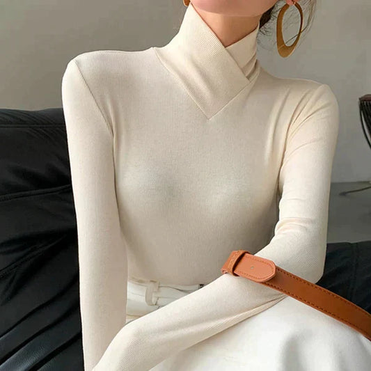 WW | Eleganter Pullover Mit Rollkragen