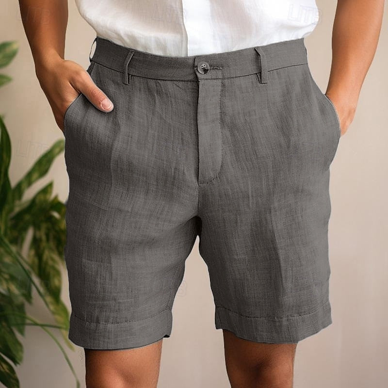 WW | Custom-Made Button Placket Shorts For Men