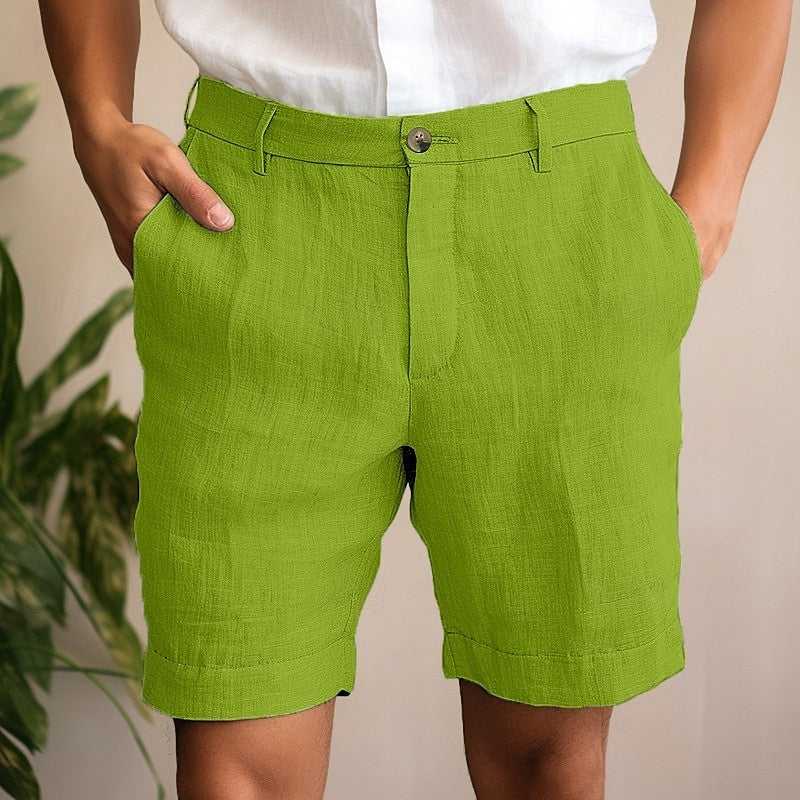 WW | Custom-Made Button Placket Shorts For Men