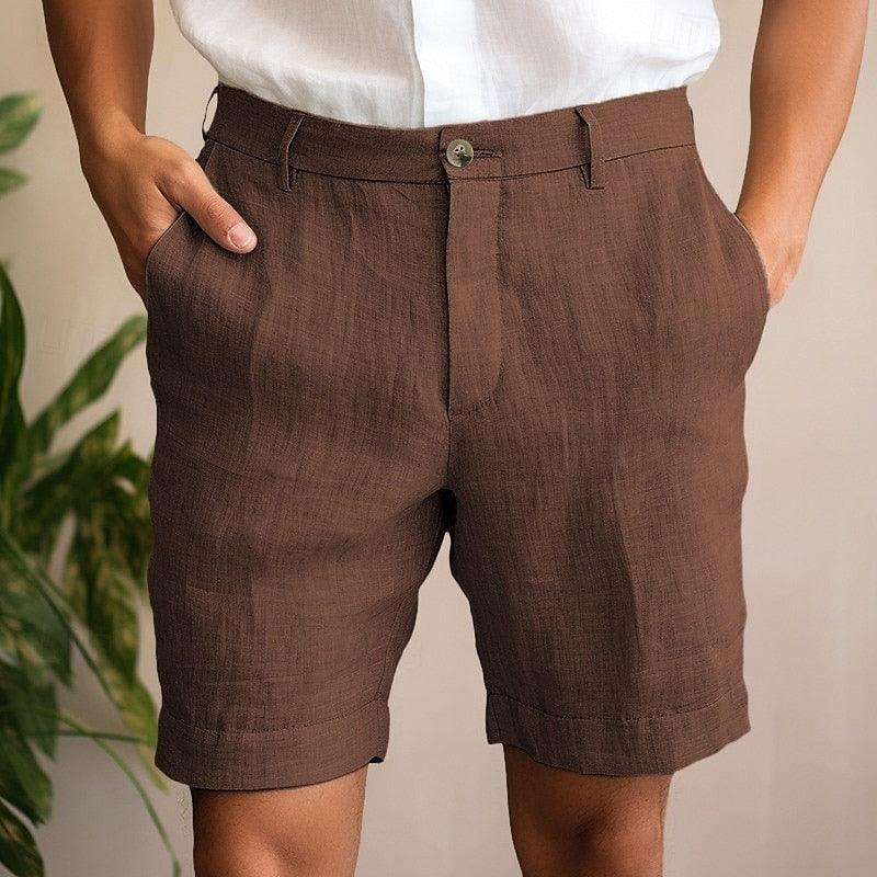 WW | Custom-Made Button Placket Shorts For Men