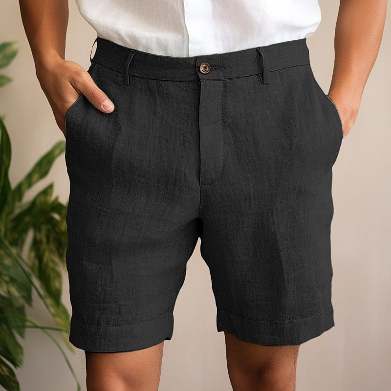 WW | Custom-Made Button Placket Shorts For Men