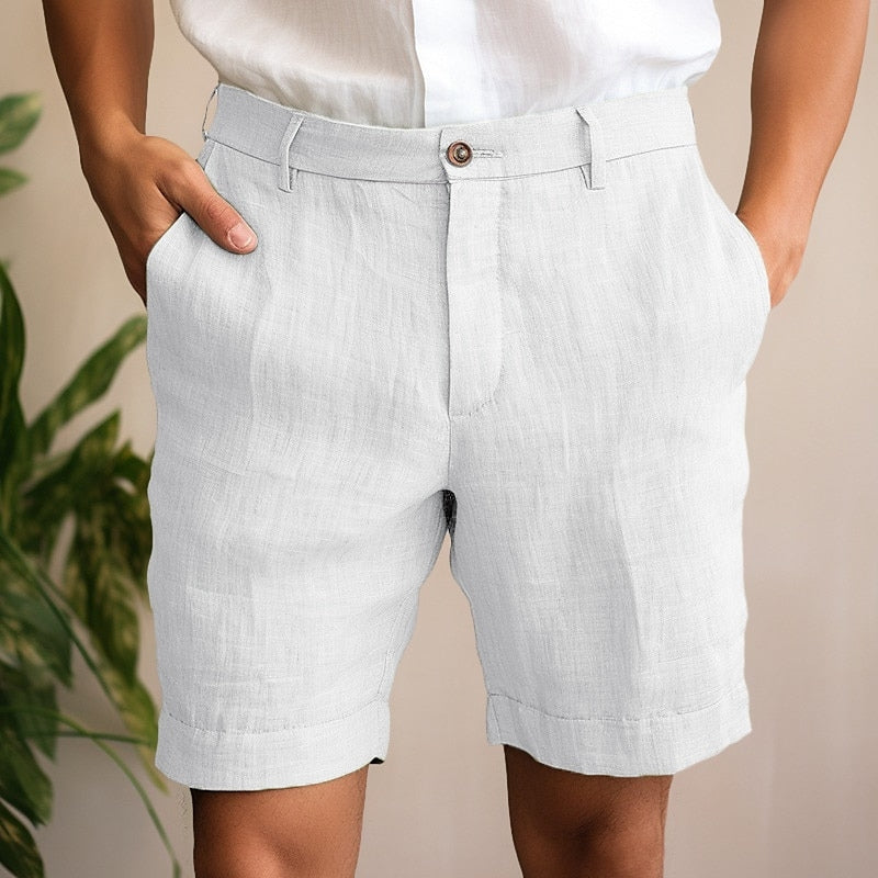 WW | Custom-Made Button Placket Shorts For Men