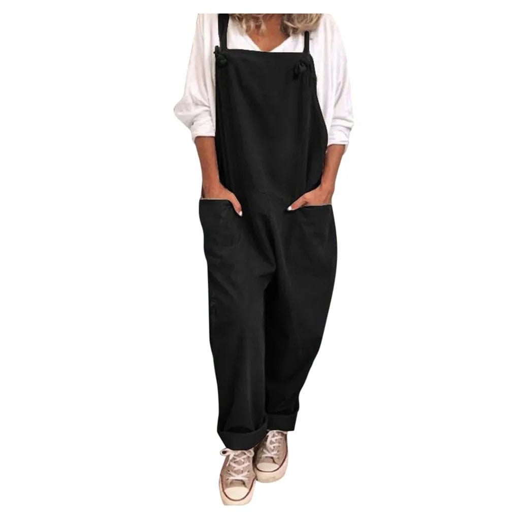 Overall in loosely knit polyester and elastane